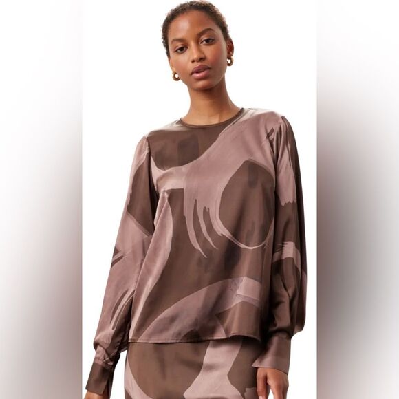 Slate & Willow Balloon Sleeve Top Size XL - Picture 3 of 6